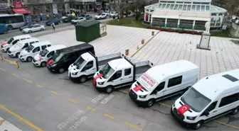 Isparta Belediyesi'ne 9 araç hibe edildi