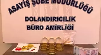 Erzincan'da sahte altınla kuyumcuları dolandıran 2 kişi yakalandı