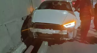 Şırnak'ta bariyerlere çarpan araçta 3 kişi yaralandı
