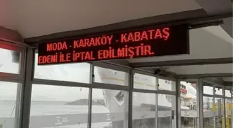 İstanbul'da Sağanak Yağış Nedeniyle Bazı Vapur Seferleri İptal Edildi
