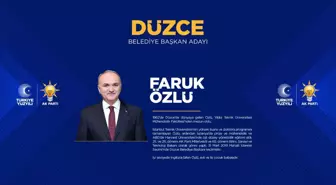 AK Parti Düzce adayı belli oldu mu? 2024 Düzce Belediye Başkanı adayı Faruk Özlü kimdir?