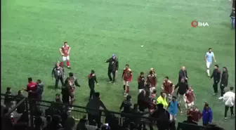 Amatör maçta yaşanan kavgaya polis müdahalesi