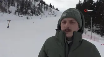 Artvin Atabarı Kayak Merkezi hafta sonu ziyaretçilerini ağırladı
