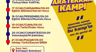 Battalgazi Belediyesi KPSS'ye Hazırlananlara Destek Oluyor