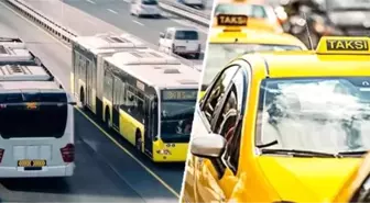 İstanbul'da Toplu Taşıma, Taksi ve Servis Fiyatlarına Zam Kararı