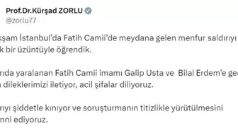 İYİ Parti Sözcüsü Kürşad Zorlu, Fatih Camii'nde İmama ve Bir Vatandaşa Yapılan Saldırıyı Kınadı