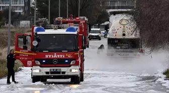 Ankara'da LPG Dolu Tankerde Sızıntı Meydana Geldi