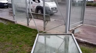 Seydişehir'de etkili olan fırtına ağaçları devirdi, çatıları uçurdu