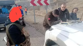 Sivas'ta usulsüz avlanan avcılara yasal işlem uygulandı, telef olan keklikler imha edildi