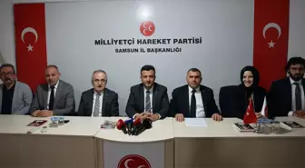 AK Parti Samsun Büyükşehir Belediye Başkan Adayı Halit Doğan, MHP İl Başkanlığını ziyaret etti