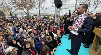 AK Parti'nin Elazığ Belediye Başkan adayı Şahin Şerifoğulları coşkuyla karşılandı