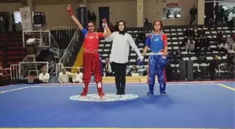 Diyarbakır'da Wushu Kung-fu Şampiyonası'nda altın madalya kazanan genç sporcu