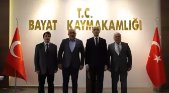 Afyonkarahisar Gençlik ve Spor İl Müdürü Bayat Kaymakamı'nı ziyaret etti