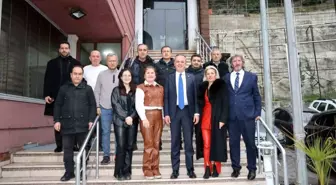 Zonguldak Belediye Başkanı Ömer Selim Alan, Gazeteciler Cemiyeti'ni ziyaret etti