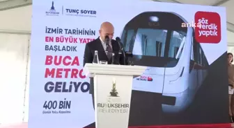 İzmir Tarihinin En Büyük Raylı Sistem Yatırımı Buca Metrosu'nda Kazı Çalışmaları Başladı