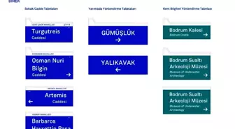 Bodrum Belediyesi Cadde ve Sokak Tabelalarını Yeniliyor