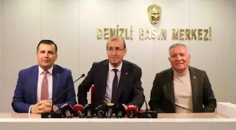 CHP'li Belediye Başkanları Denizli Gazeteciler Cemiyeti'ni Ziyaret Etti