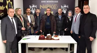Nevşehir Emniyet Müdürlüğü, gazetecilere sürpriz yaparak Çalışan Gazeteciler Günü'nü kutladı