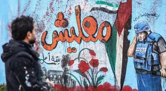 Suriyeli Grafiti Sanatçısı Gazze'deki Gazeteciye Destek Verdi