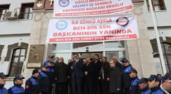 Eyüp Eroğlu, Tokat Belediyesinde coşkuyla karşılandı