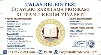 Talas Belediyesi Üç Ayları Karşılama Programı