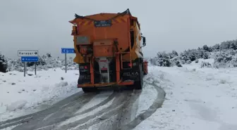 Beypazarı ilçesinde kar yağışı