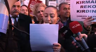 Çankaya Belediyesi İşçileri Başkanı Protesto Etti