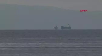 Silivri Açıklarında Asfalt Tankerinde Yangın