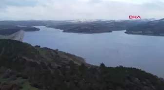 Kaz Dağları'ndan beslenen Bayramiç Barajı'nın su seviyesi yükseldi