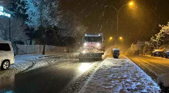 Düzce'de kar yağışı başladı