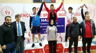 Okul Sporları Halter Gençler A-B Türkiye Şampiyonasında Düzceli sporcuları 3 madalya kazandı