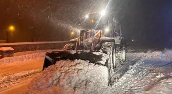 Kastamonu'nun yüksek kesimlerinde kar yağışı etkili