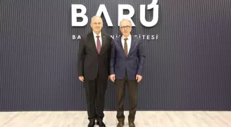 KOÜ Rektörü Prof. Dr. Nuh Zafer Cantürk, BARÜ Rektörü Prof. Dr. Orhan Uzun'u ziyaret etti
