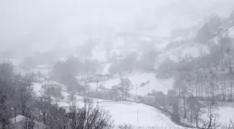 Giresun'un Kümbet Yaylası'nda Kar Yağışı