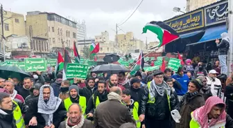 Ürdün'de Filistin Halkına Destek Gösterisi