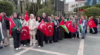 Alanya'da Şehitlere Saygı Filistin'e Destek Yürüyüşü