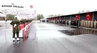Pençe-Kilit Harekat bölgesinde teröristlerin saldırısı sonucu şehit olan askerler için tören düzenlendi