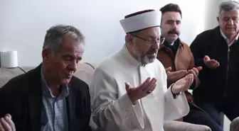 Diyanet İşleri Başkanı Ali Erbaş, şehit Sözleşmeli Er Muhammed Tunahan Evcin'in ailesine taziye ziyaretinde bulundu