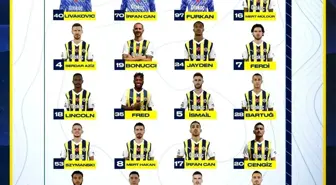 Fenerbahçe'nin Gaziantep FK maçı kamp kadrosu belli oldu