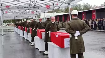 Şırnak'ta şehit olan 9 askerin cenazeleri memleketlerine uğurlandı