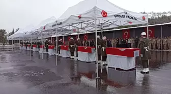 Pençe-Kilit Harekatı'nda şehit olan 9 asker memleketlerine uğurlandı