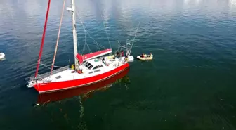 Antarktika'ya giden Türk denizciler çocuklarının okulu için Fethiye'de tekne yaşamı sürdürüyor