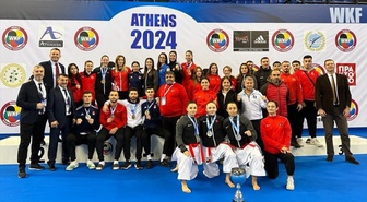 Türk Sporcular Yunanistan'da Karate 1 Serisi A Ligi'nde 3 Altın, 7 Madalya Kazandı