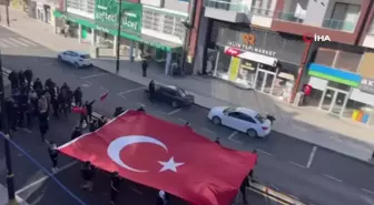 Şehitler için yürüyüp, terörü lanetlediler