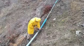 Uludere Hilal beldesinde içme suyu şebekesi onarıldı