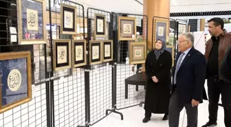 Kayseri Büyükşehir Belediye Başkanı, Üç Aylar'ın başlangıcına özel açılan Hüsn-i Hat Sergisi'ni gezdi