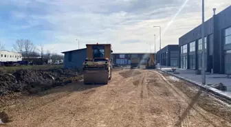 Bartın'da Oto Galericileri Sitesi'nde Yol Düzenleme Çalışmaları Devam Ediyor