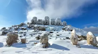 Nemrut Dağı Yeniden Beyaza Büründü