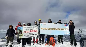 Tunceli'de Cemal Diribaş anısına Zel Dağı'na tırmanış gerçekleştirildi