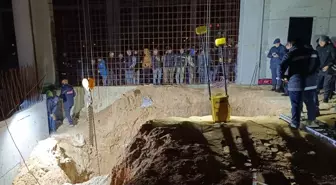 Tekirdağ Ergene'de inşaat göçüğü: 2 işçiden biri kurtarıldı
